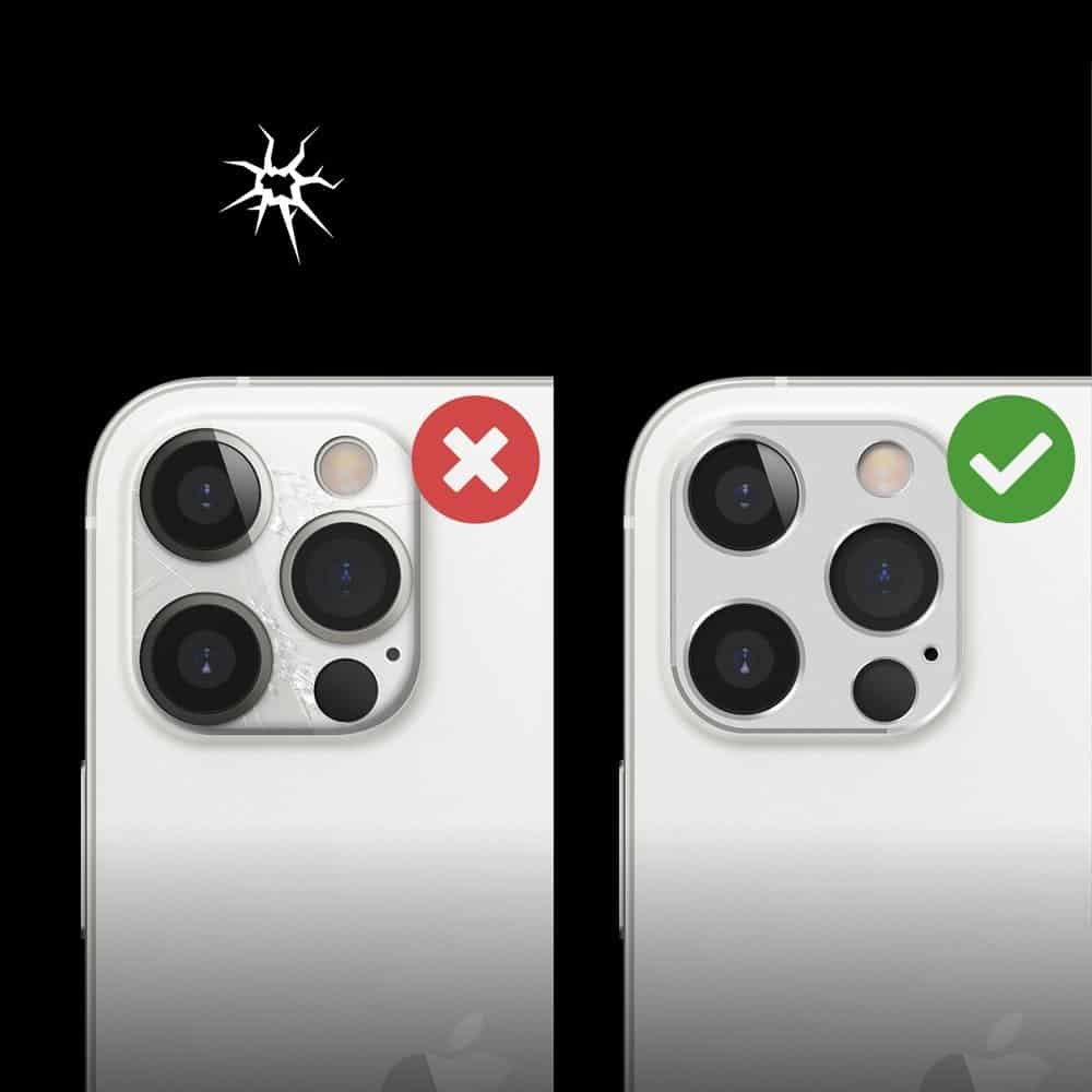 Ringke Camera Styling super izdržljiva zaštita za stražnju kameru iPhone 12 Pro srebrna