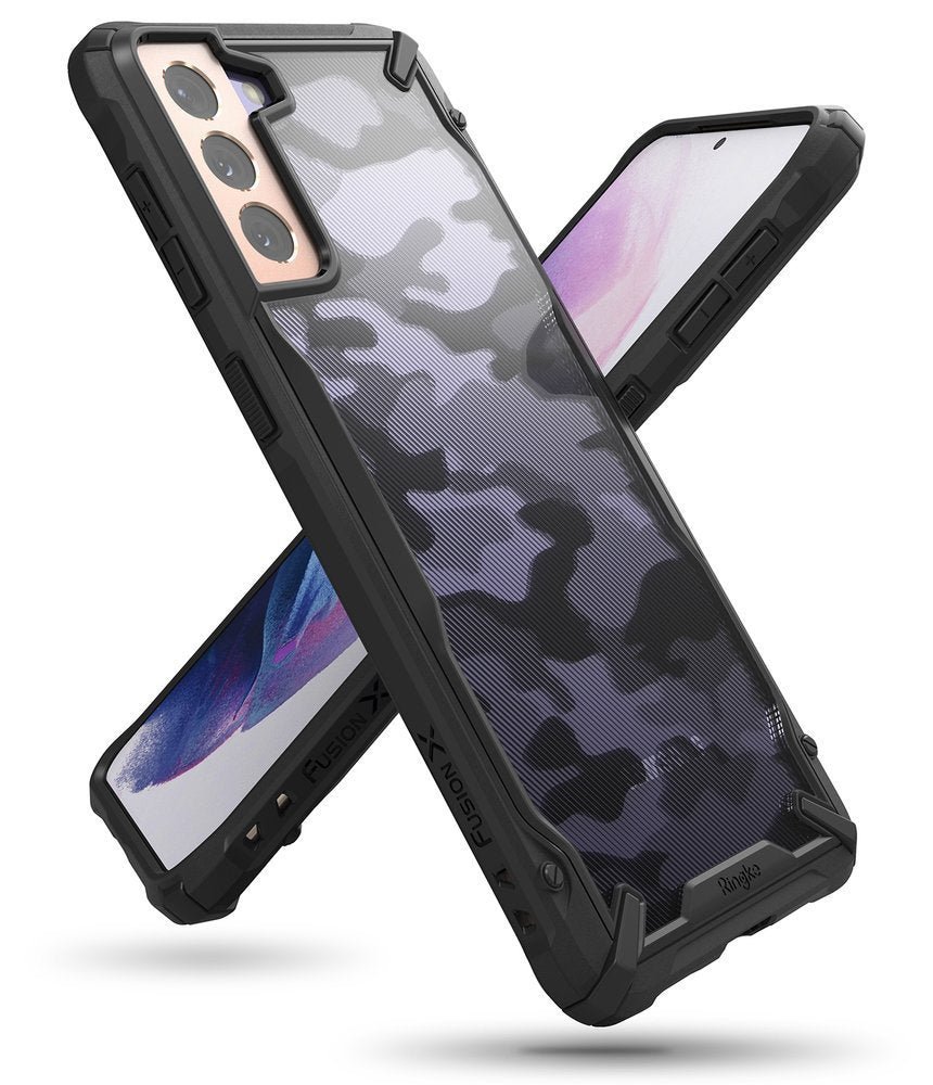 Ringke Fusion X Design odolné pouzdro pro Samsung Galaxy S21+5G Camo