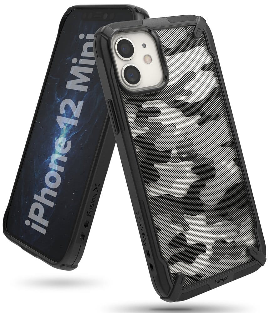 Ringke Fusion X Design izdržljivo kućište s TPU odbojnikom za iPhone 12 Mini Camo
