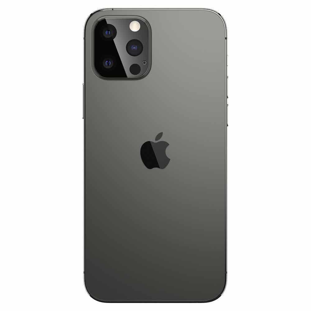 SPIGEN OPTIK.TR KALJENO STAKLO SET 2 KOM ZA KAMERU IPHONE 12 PRO MAX CRNO