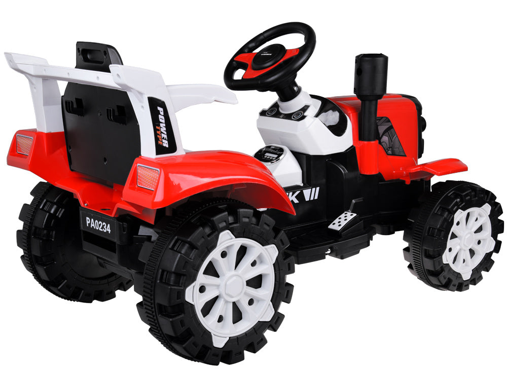 Crveni traktor s prikolicom AKU
