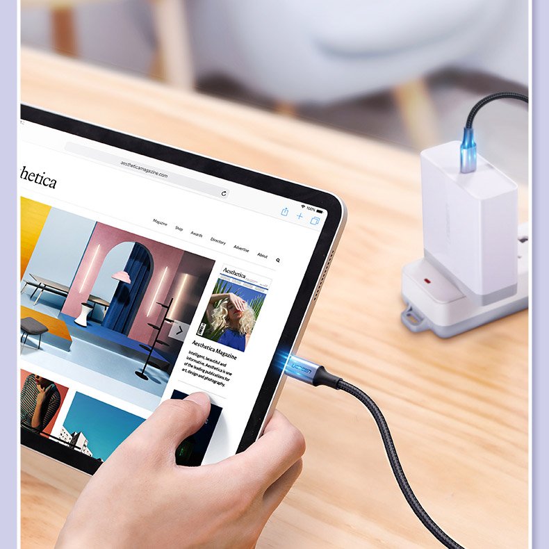 Ugreen USB Type C-Type C kabel 5 A PD QC100 W 3.0 FCP 1 m