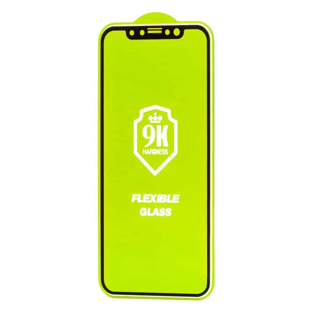 Kaljeno steklo Full Cover Flexi Nano hibridna zaščita zaslona z okvirjem za iPhone 12 Pro Max