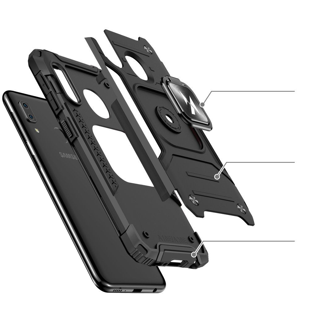 Pouzdro Wozinsky Ring Armor se stojánkem a držákem pro Samsung Galaxy A20E