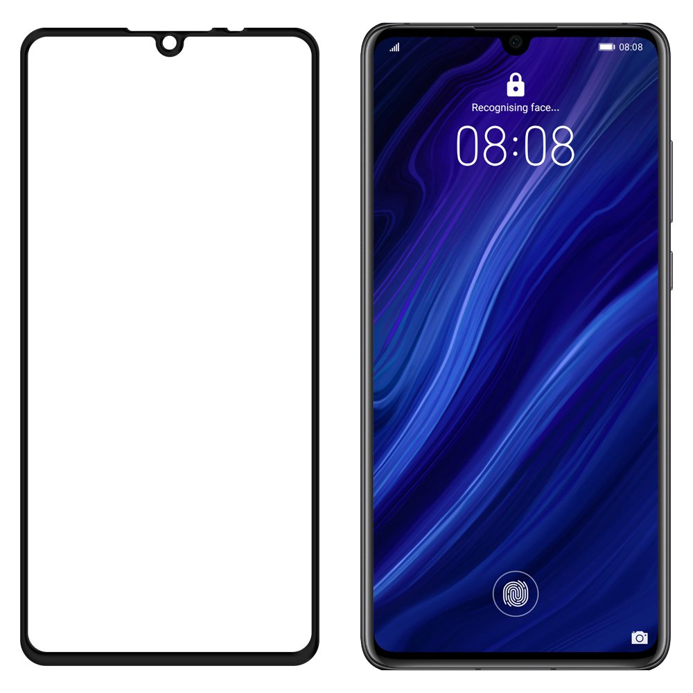 Zaštitno Kaljeno staklo sa okvirom za Huawei P30