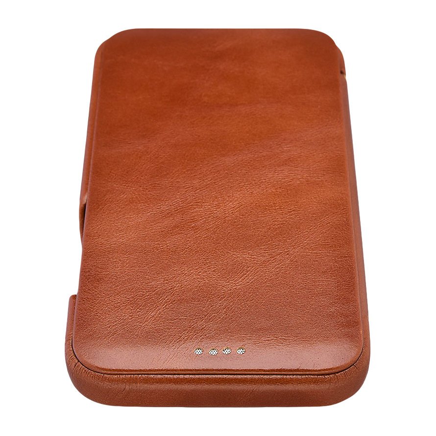 iCarer futrola Vintage Folio od prave kože za iPhone 12 Pro Max