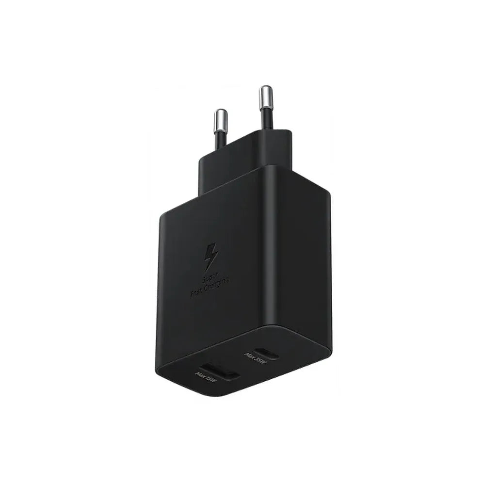 Originalni Samsung brzi punjač EP-TA220NBEGEU 1x USB C 1x USB A 3A 35W crni
