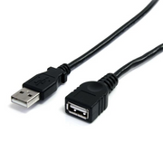 StarTech.com USBEXTAA10BK USB kabel 3 m USB 2.0 USB A Crno