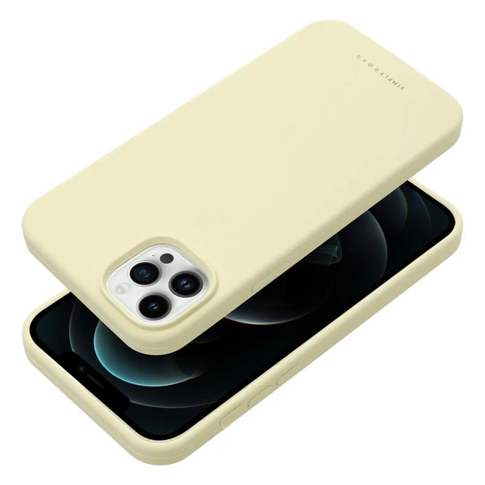 Roar Cloud-Skin maska pro iPhone 12 Pro světle žlutá