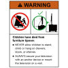 TV ormarići 2 kom crni 75x30x50 cm od konstruiranog drva