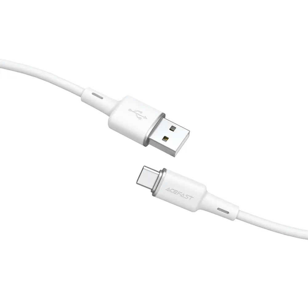 ACEFAST kabel USB A na Type C 3A C2-04 silikonový 120 cm bílý