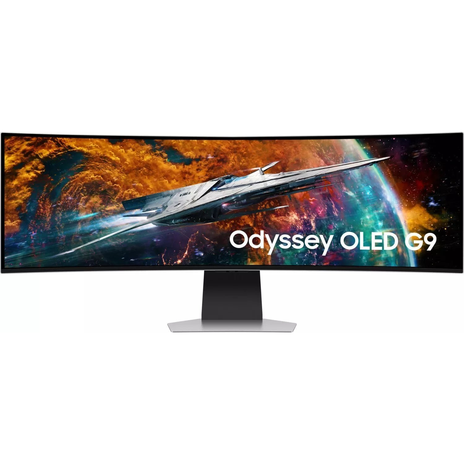 Samsung G95SC računalni monitor 124,5 cm (49") 5120 x 1440 pikseli Dual QHD OLED Srebro
