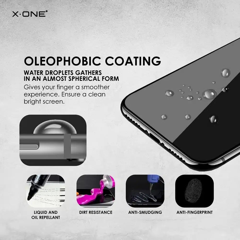 X-ONE Full Cover Extra Strong Tempered Glass Matte - za iPhone 15 Pro (puno ljepilo) crna