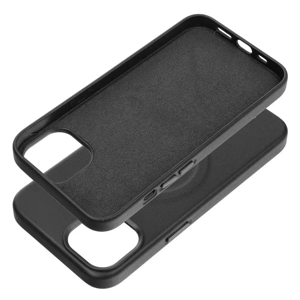 Roar kožené MagSafe kompatibilní pouzdro – pro iPhone 14 Plus černé