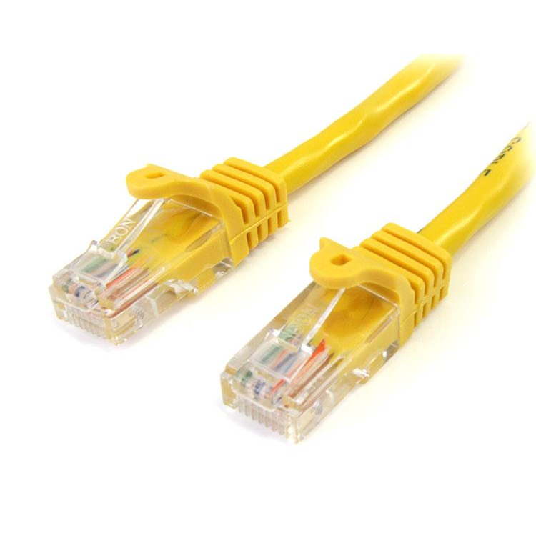 StarTech.com 45PAT3MYL kabel za umrežavanje Žuto 3 m Cat5e U/UTP (UTP)