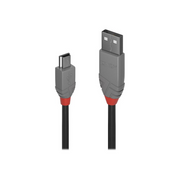 Lindy 36724 USB kabel 3 m USB 2.0 USB A Mini-USB B Crno