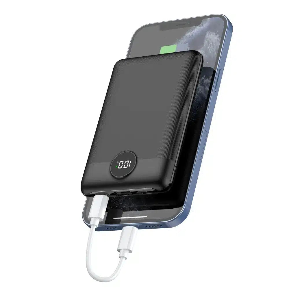 Power Bank VEGER S11 - 10,000mAh LCD Quick Charge PD 22,5W crni