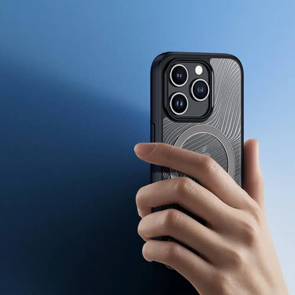 DUX DUCIS Aimo Mag – obrněný kryt kompatibilní s MagSafe pro Apple iPhone 15 Pro černý