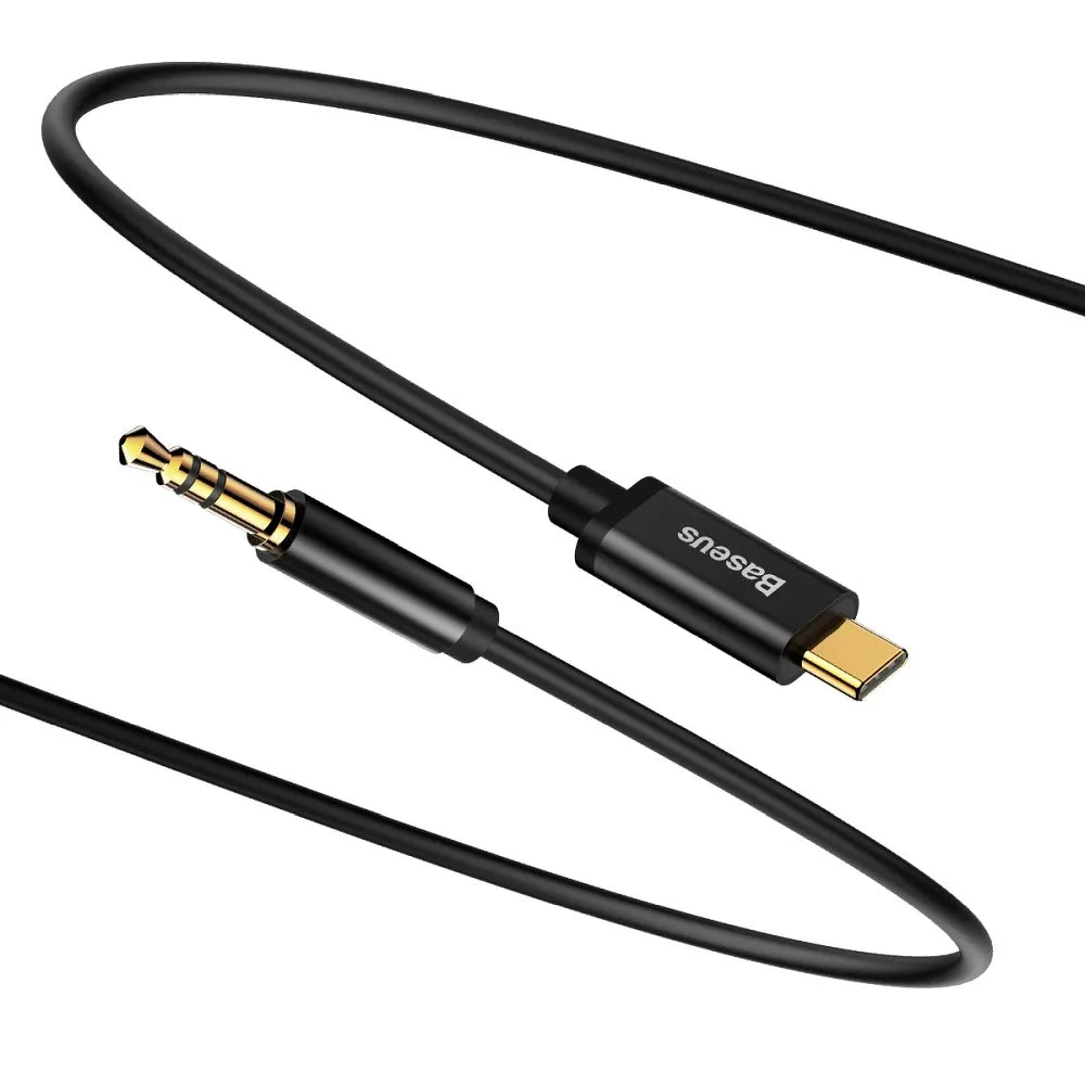 BASEUS Yiven Type-C samec na 3,5 samec audio kabel M01 černý CAM01-01