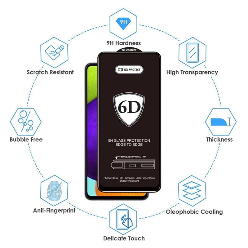 Tel Protect Full Glue 6D kaljeno staklo za SAMSUNG GALAXY A27 5G