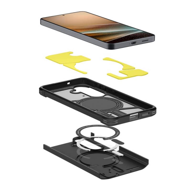 Spigen Tough Armor maska s MagSafeom za Samsung Galaxy S26 crna ACS10738
