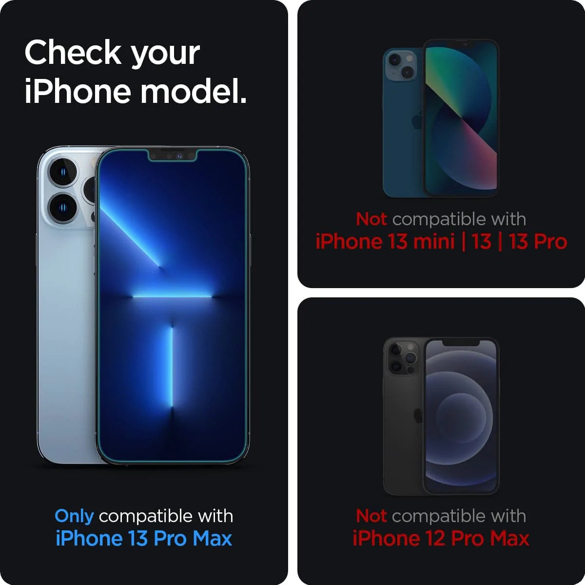 Spigen - Glas.TR EZ-FIT (2 kosa) - iPhone 13 Pro Max / 14 Plus - Zasebnost