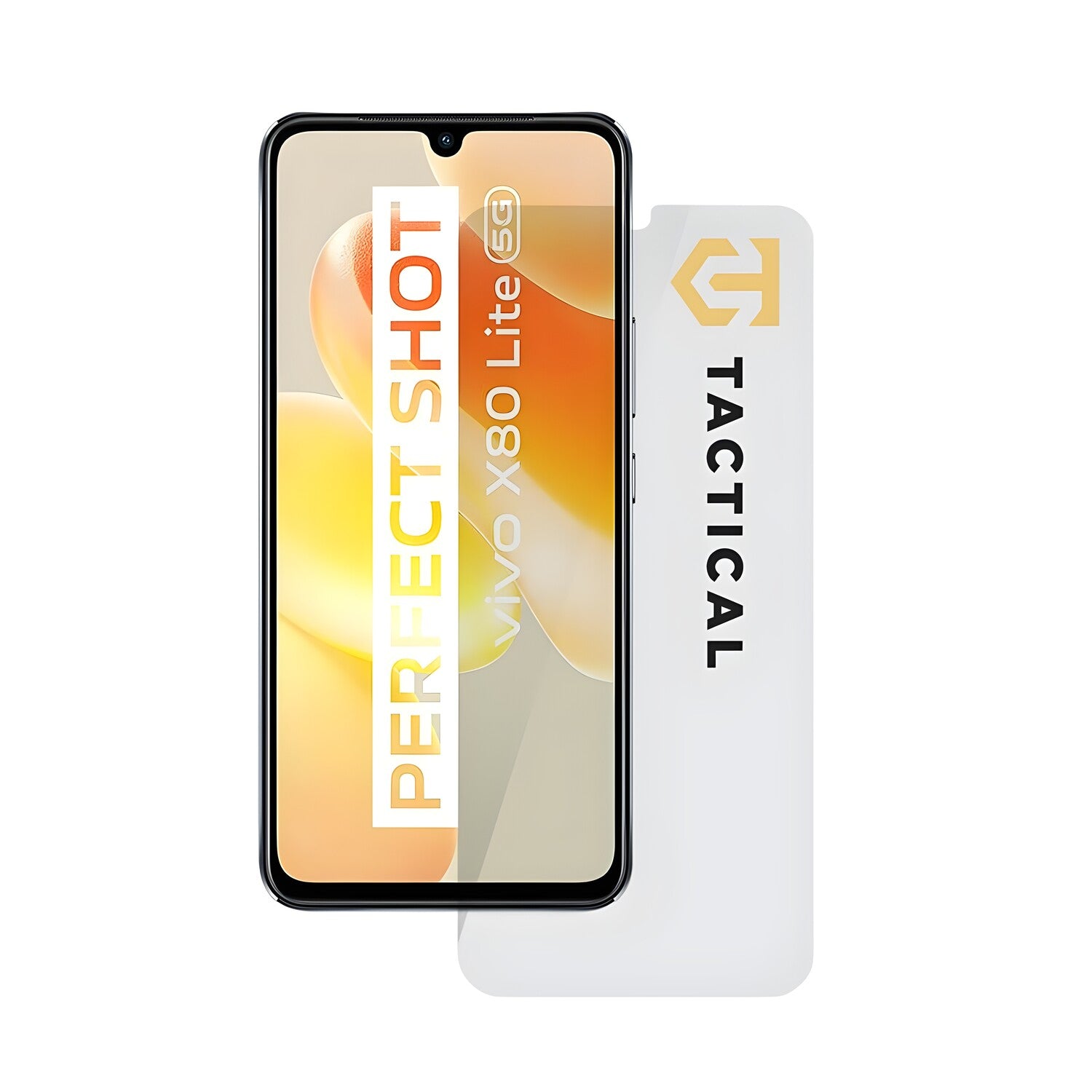 Tactical Glass Shield 2.5D staklo za Vivo X80 Lite - Prozirna KP25866