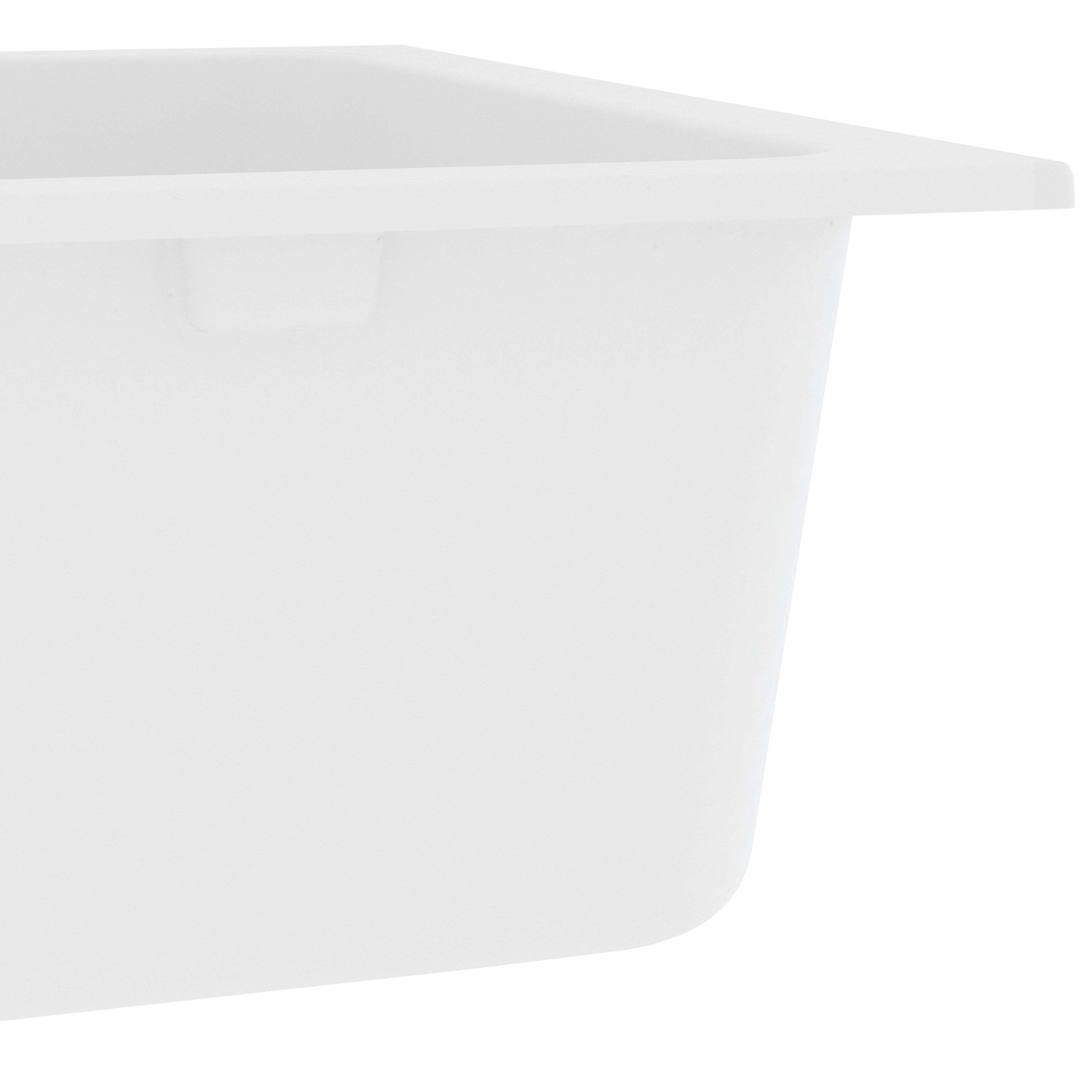 Kuhinjski umivaonik Bijelo 76 x 48 x 30 cm Kvarc i smola