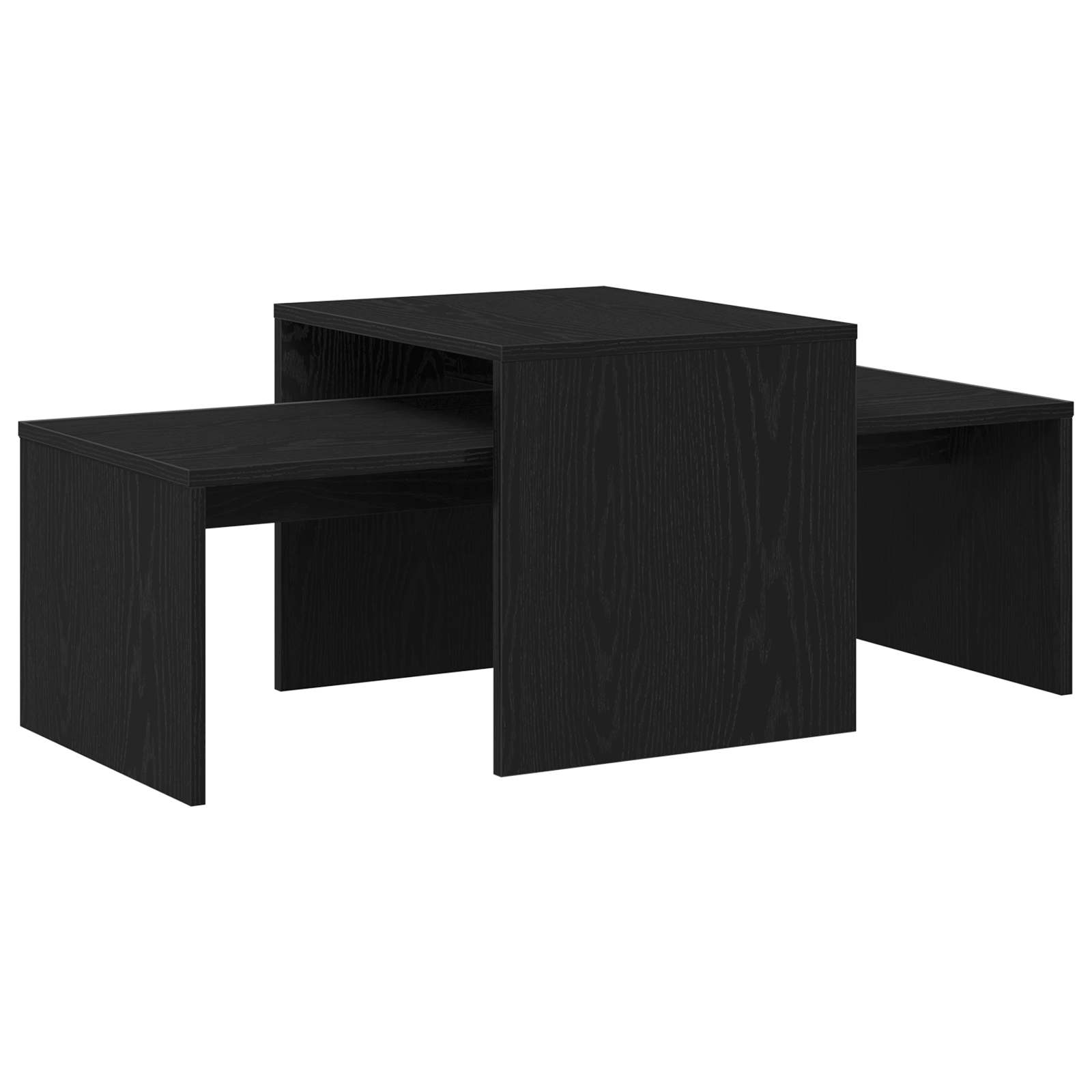 Stolovi za slaganje Crni hrast 100 x 48 x 40 cm