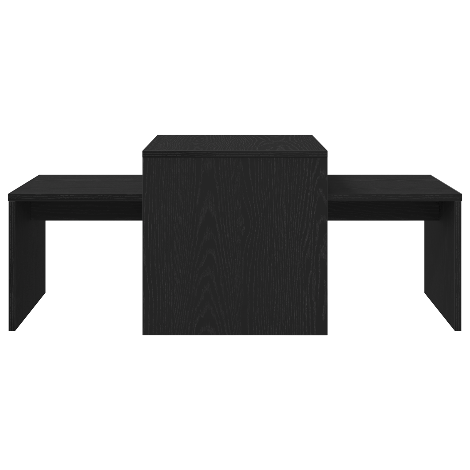 Stolovi za slaganje Crni hrast 100 x 48 x 40 cm