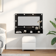 Ogledalo ormar Crni hrast 90 x 31,5 x 62 cm Konstruirano drvo