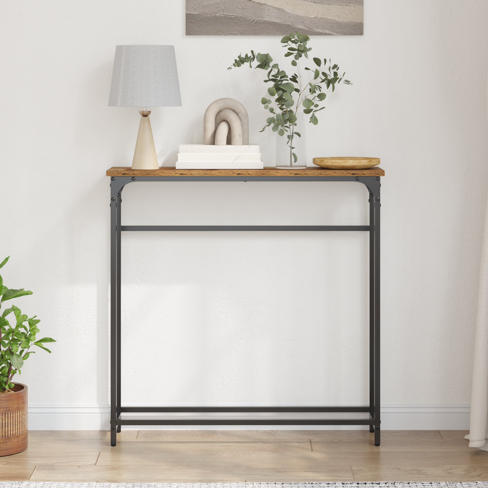 Konzolna stolica Staro drvo 75 x 19,5 x 75 cm Konstruirano drvo