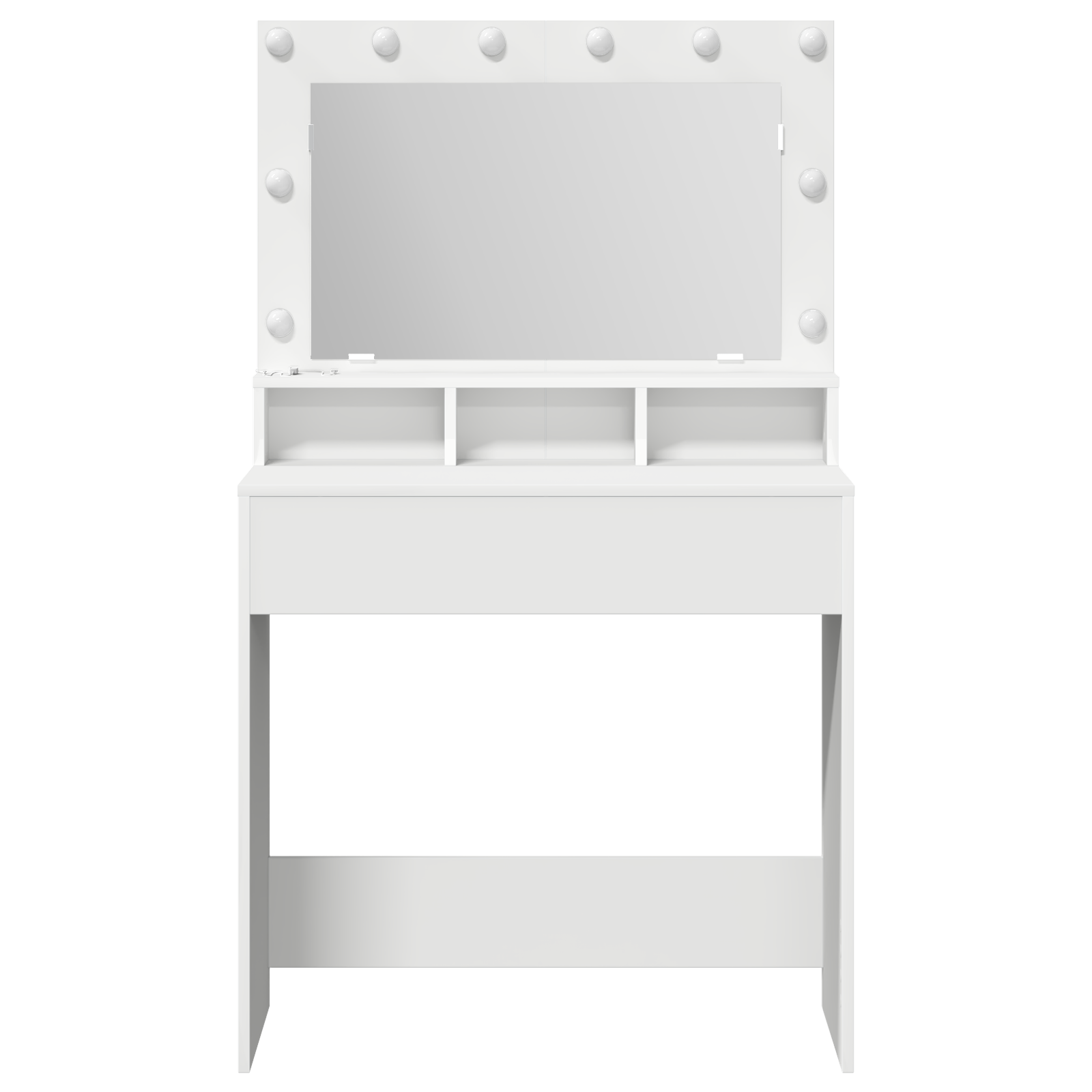 Toaletni stol Bijelo 78,5 x 41 x 135 cm Konstruirano drvo