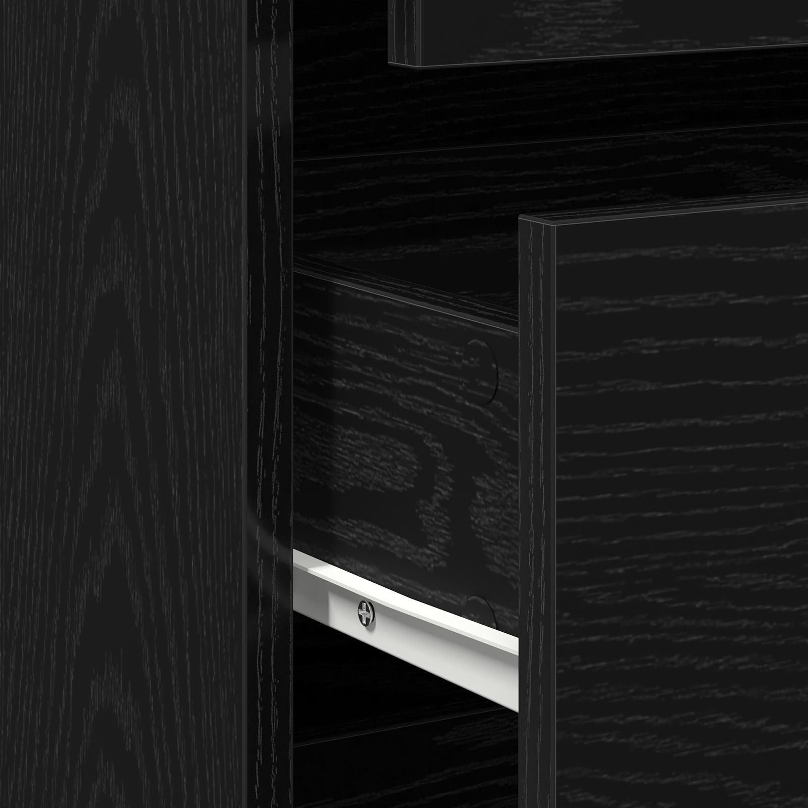 Ormar s ladicama Crna 80 x 41 x 58 cm Konstruirano drvo