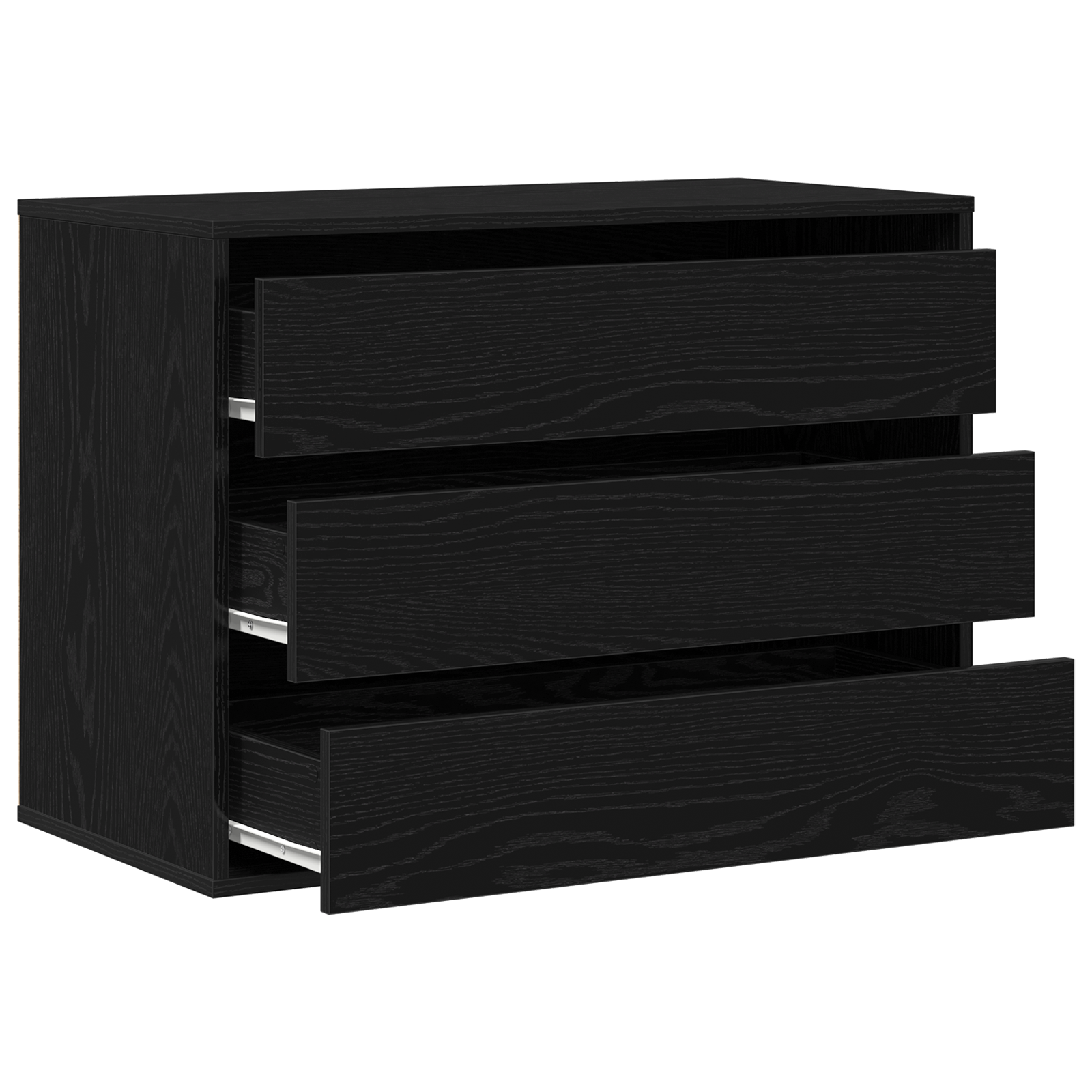 Ormar s ladicama Crna 80 x 41 x 58 cm Konstruirano drvo
