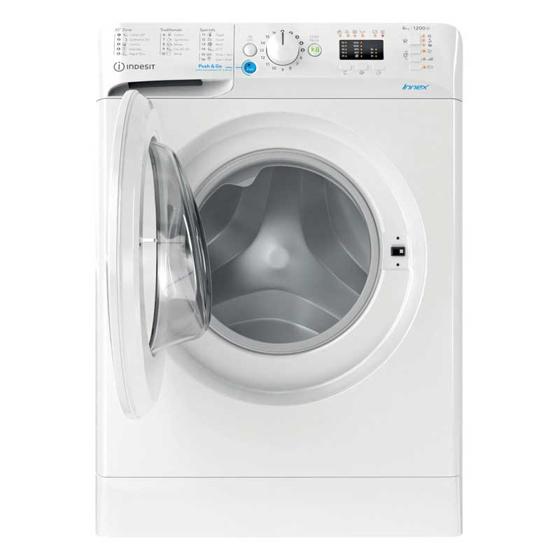 Indesit samostojeća perilica rublja s prednjim punjenjem 6,0 kg BWSA 61251 W EE N