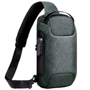 Torba preko ramena s USB punjenjem IS-36234 - Zelena KP36234