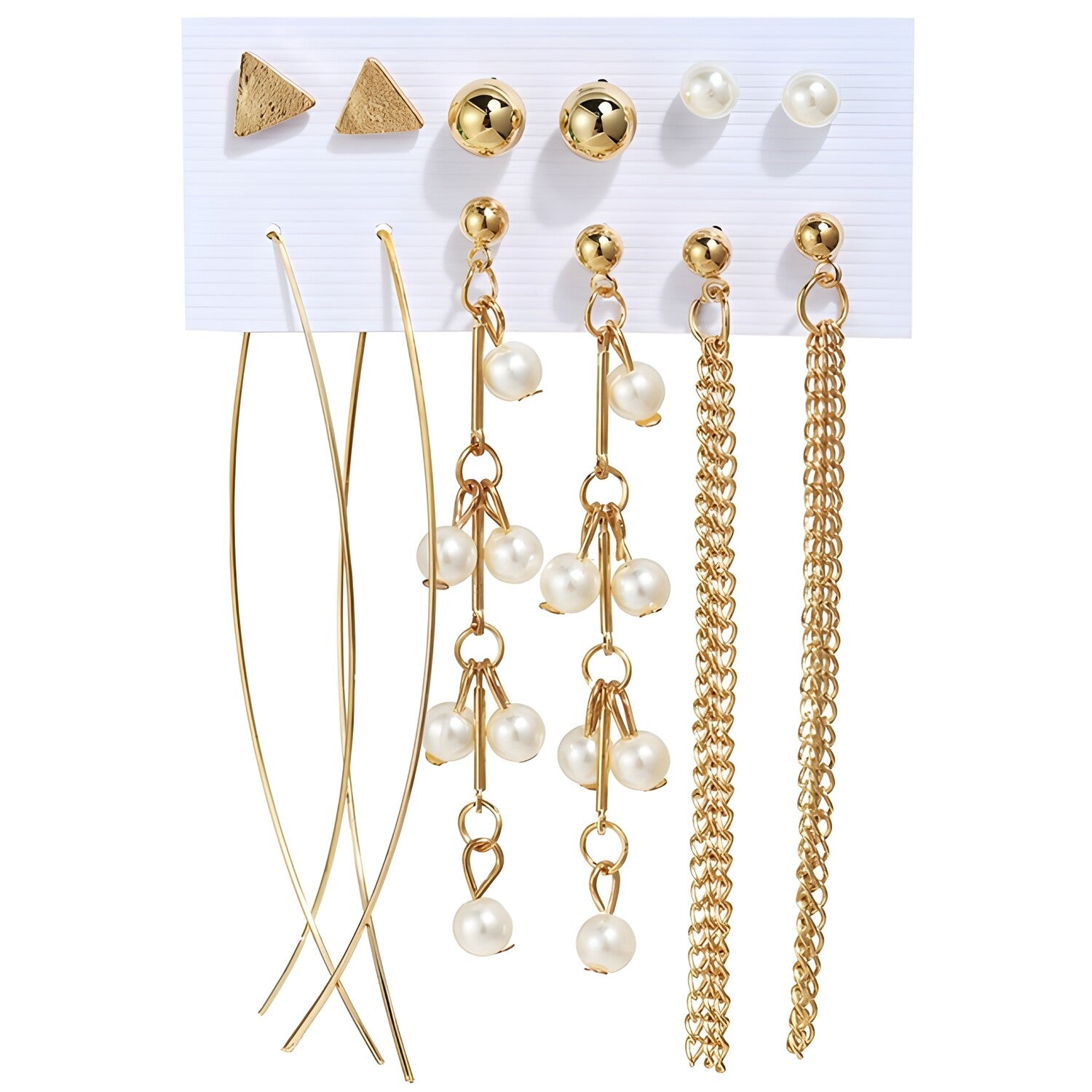 Set naušnica JA-26855 - Zlatni KP26855
