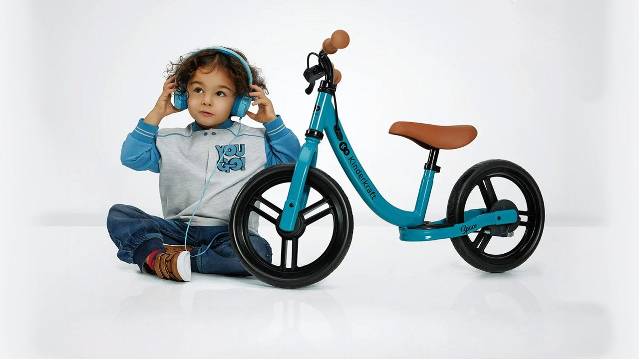Kinderkraft balans bicikl Space, Deep Blue