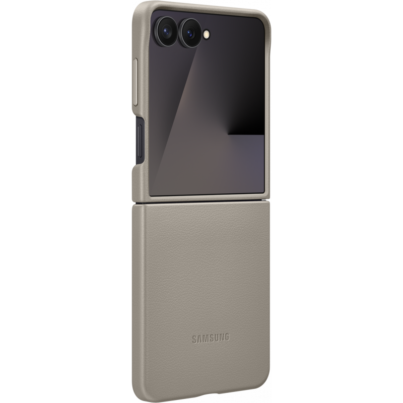 Kožna Kindsuit maska za Samsung Galaxy Z Flip7 Taupe EF-VF766PJEGWW