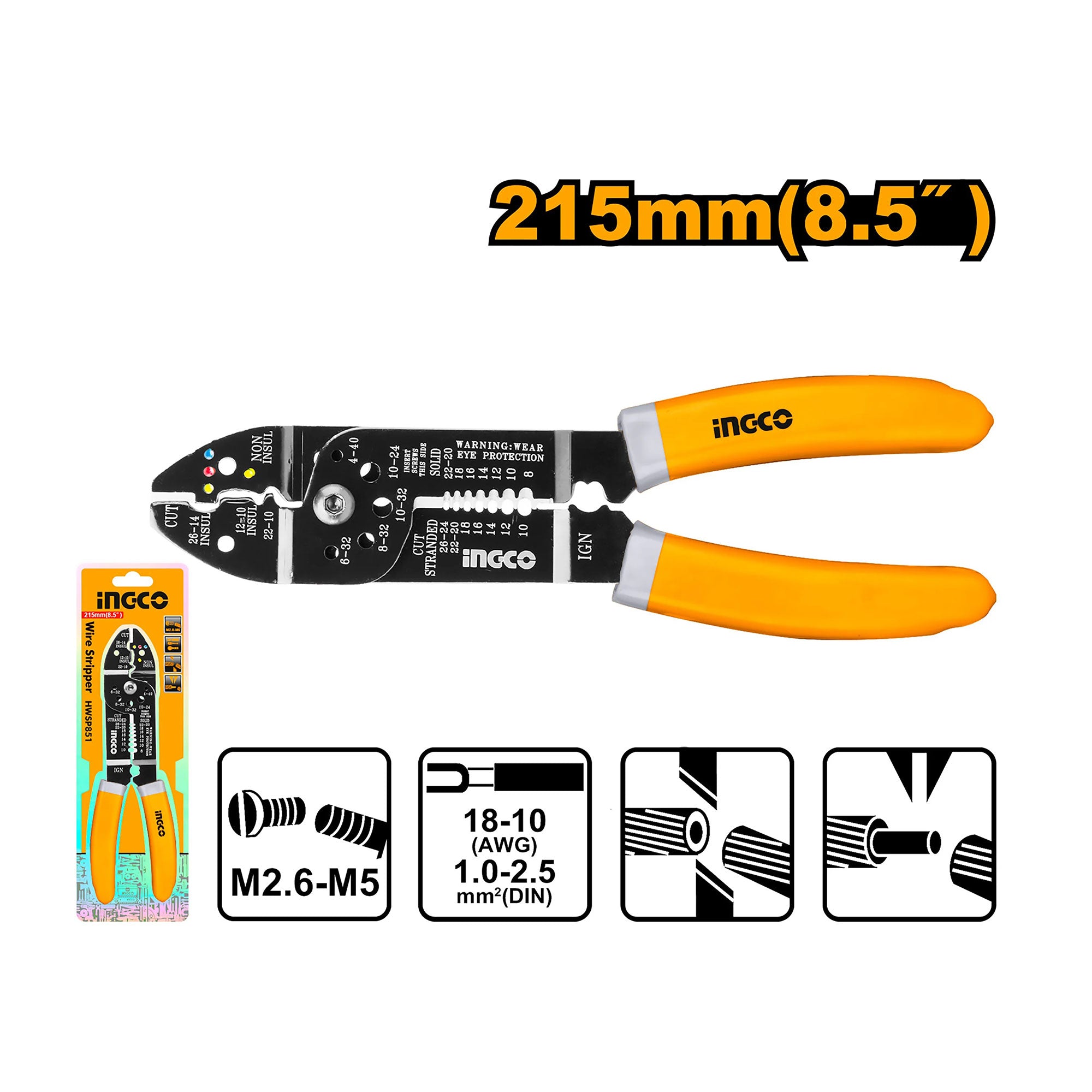 Klešče za votlice 8,5/215 mm HWSP851