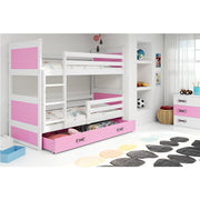 Krevet BMS Rico na kat + ladica 200x90 cm, BIA roza