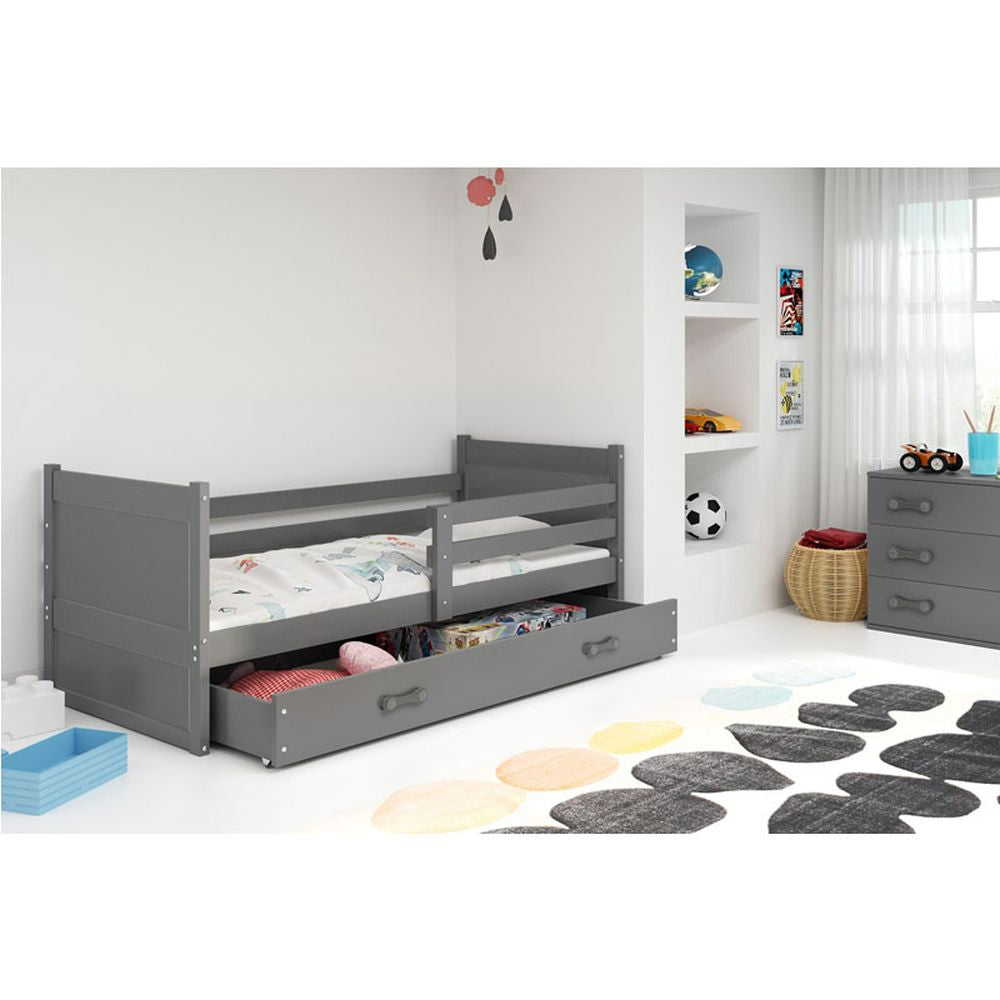 Krevet BMS Rico + ladica 200x90 cm, GRF grafit