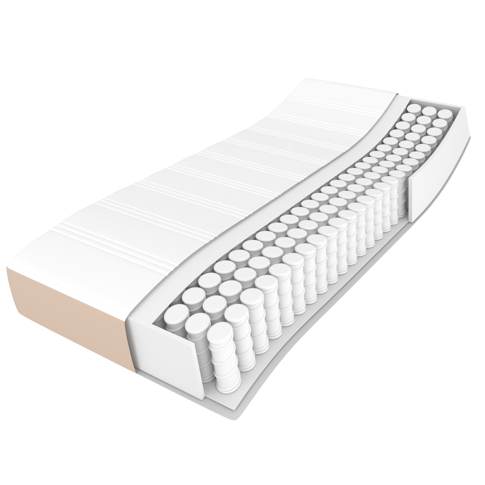 Krevet box spring s madracem cappuccino 180x200 cm umjetna koža