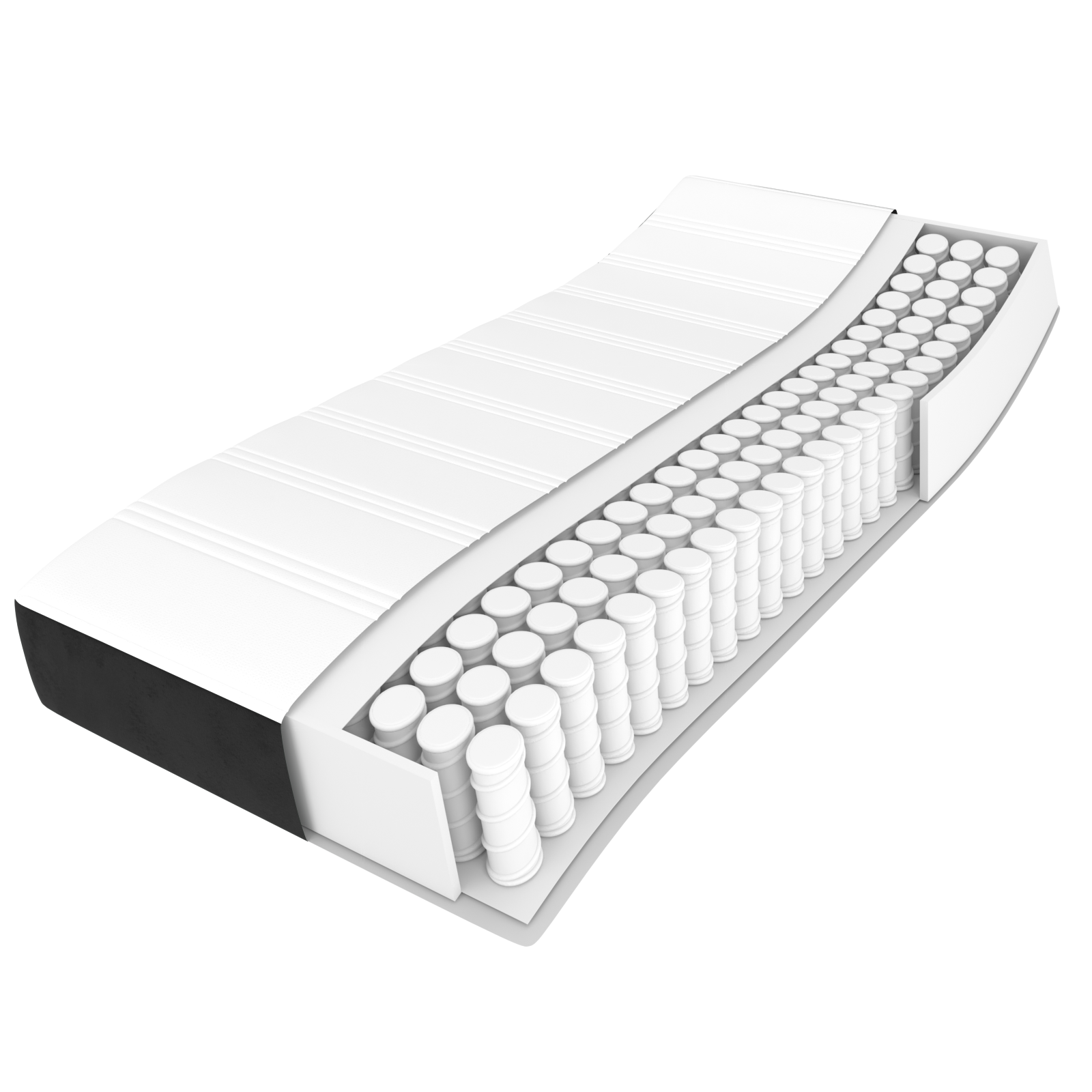 Box spring krevet s madracem crni 90x190 cm baršunasti