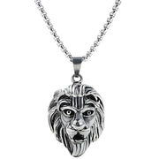 Ogrlica Lion - Srebrna KP21233