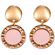Naušnice XI-27564 - Zlatna / Ružičasta KP27564