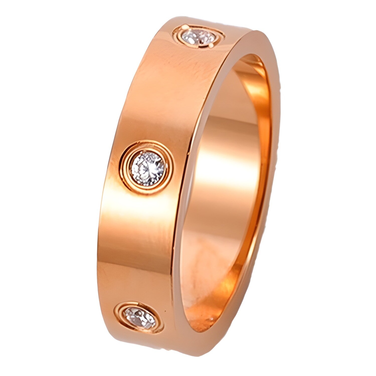 Prsten NO-17350 - Zlatna / Ružičasta / 59mm KP17350