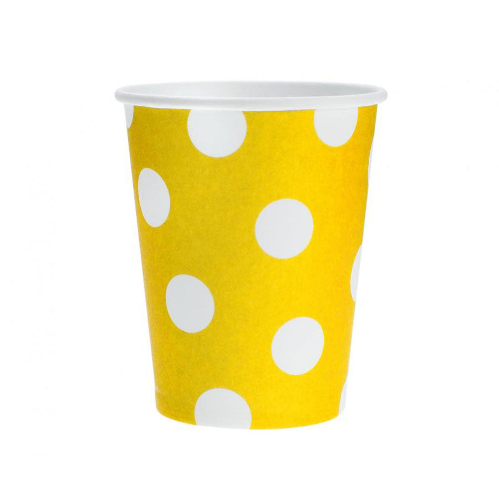 Papirnate čase Dots 270ml Roza