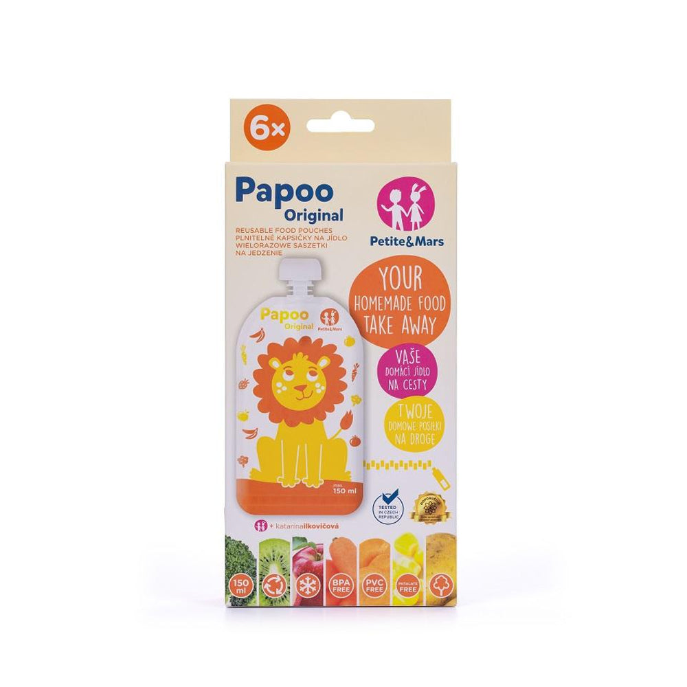 PETITE&MARS Papoo Original Lav vrećice za kašice 6 kom